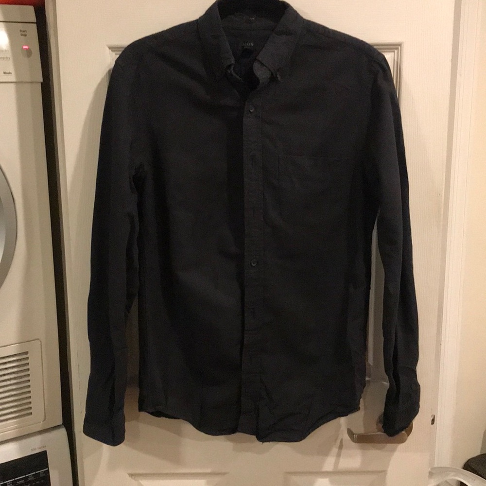 Jcrew - Black Oxford Shirt, Size: Small (Slim)